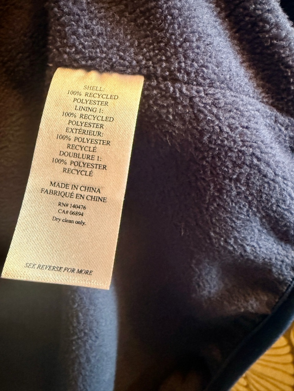 Faherty Blue Multi-Stripe Sherpa Zip Jacket - Picture 4 of 4